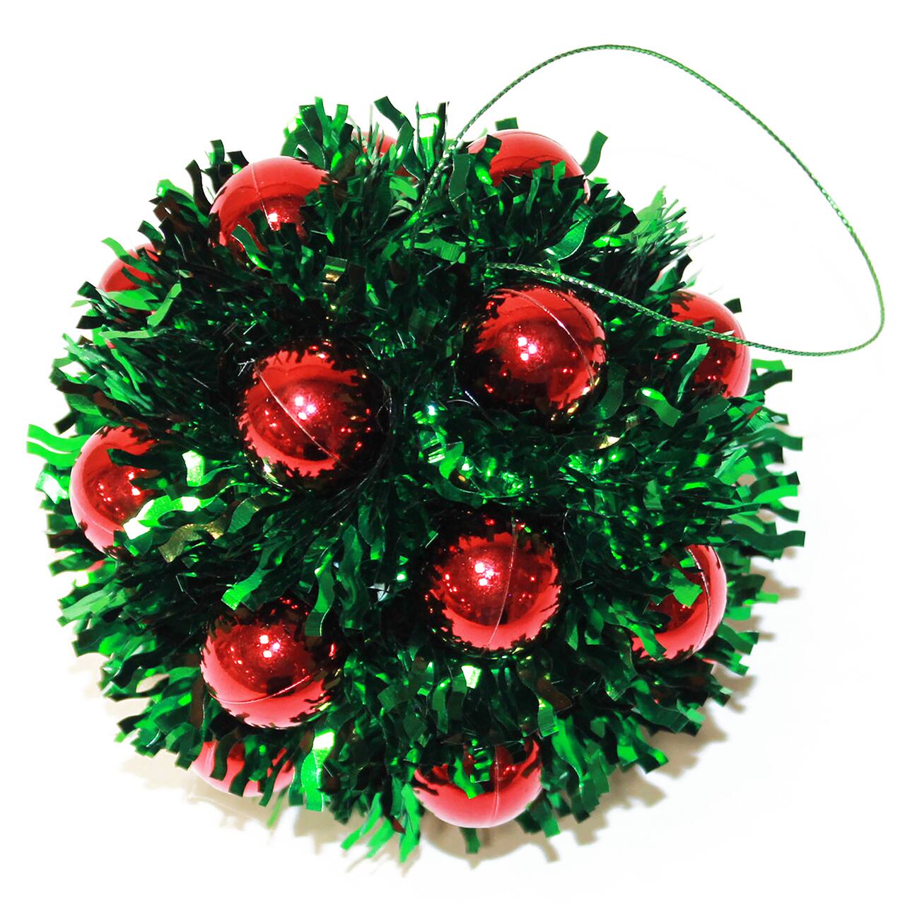 5" Metallic Christmas Hanging Ball Ornaments, 3ct.